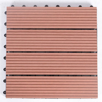 120 X 120MM टेरेस एंटी Uv WPC DIY अलंकार मोचा Wpc लकड़ी प्लास्टिक समग्र अलंकार