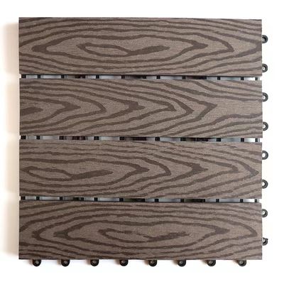 कीट रोधी WPC DIY डेकिंग 140 X 40mm होलो DIY समग्र अलंकार टाइलें
