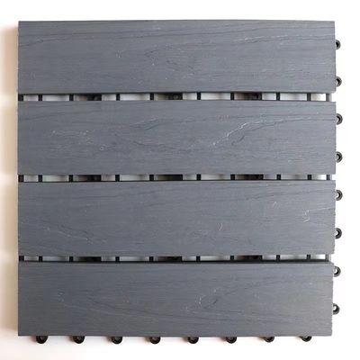 कीट रोधी WPC DIY डेकिंग 140 X 40mm होलो DIY समग्र अलंकार टाइलें